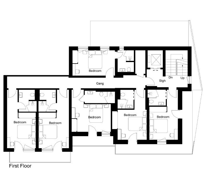 Chalet 47 Floor Plan - First Floor