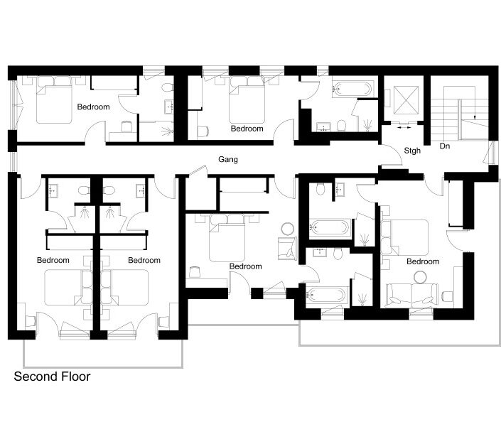 Chalet 47 Floor Plan - Second Floor