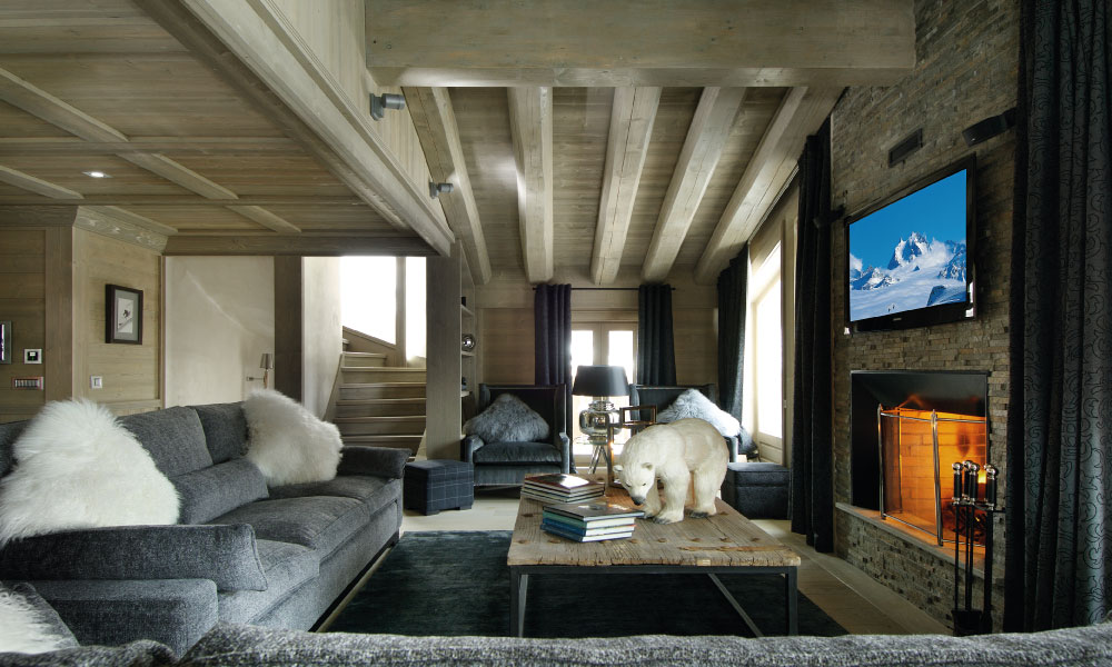 Chalet Black Pearl Living Room - Luxury Ski Chalet, Val d'Isère