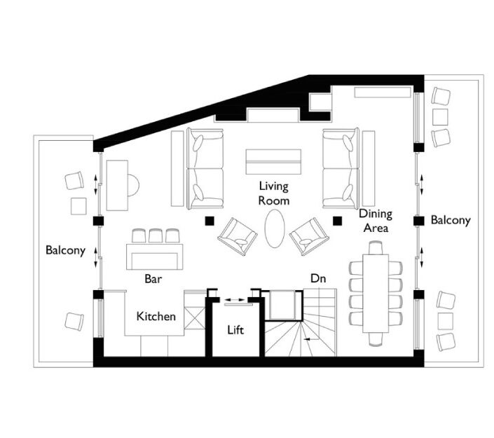 Chalet Colombe Floor Plan - Third Floor