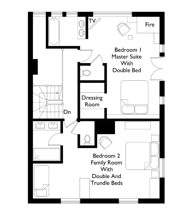 Chalet Montana Floor Plan - First Floor