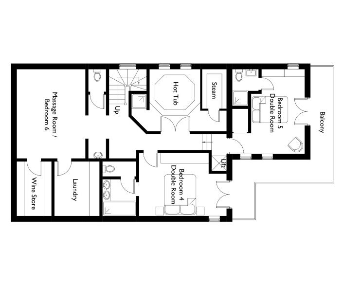 Chalet Montana Floor Plan - Ground Floor