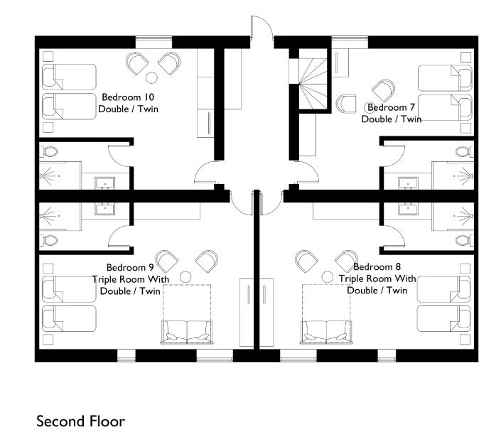 Chalet Montfort Floor Plan - Second Floor