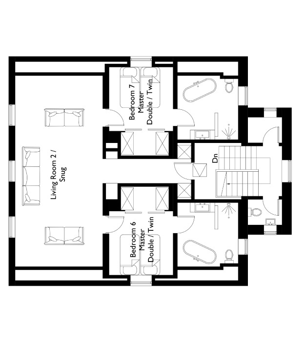 Sweet Little Home Floor Plan - Second Floor