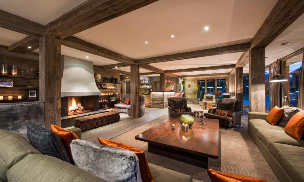 Living Room at The Lodge, Verbier
